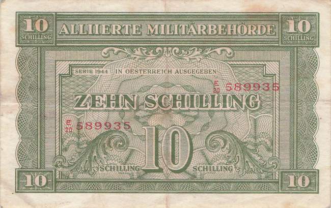 10 Schilling p106-2 Alliierte Militärbehörde